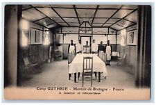 Montoir-De Bretagne France Postcard Camp Guthrie Inside of the Theatre c1910 WW1 picture