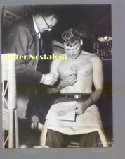 Burt Lancaster gets tattoo on set of Rose Tattoo candid vintage 1956 photo picture