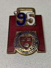 Vintage Harvard Fraternity Painted Enamel Pin/Hang Tag picture