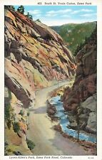 Estes Park CO Colorado, St. Vrain Canon Lyons-Allen's Park, Vintage Postcard picture
