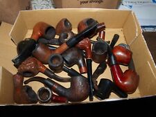 Lot of  Old Used Vintage Tobacco Smoking Pipes & pieces for  Parts Repair picture