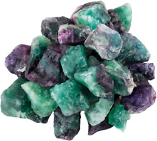 Natural Raw Stones Rough Rock Crystals for Tumbling,Cabbing,Fluorite,1Pound(Abou picture