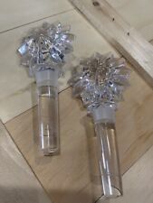 Waterford Crystal Marshall Field’s Exclusive 2 Star of Erin Wine Bottle Stoppers picture