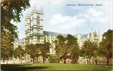 London England Westminster Abbey Historic Landmark Exterior DB Postcard picture