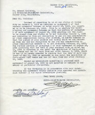 LOUIS B. MAYER - TYPED LETTER SIGNED 03/23/1933 CO-SIGNED BY: EDMUND GOULDING picture