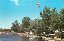 Tamarac Village Trailer Park Marina Ludington Michigan MI pm 1983 Postcard picture