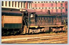 Erie Steam Switcher Diesel Locomotive #665, Transportation, Postcard c1960's picture