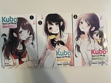 Kubo Won’t Let Me Be Invisible Manga Volumes 1-3 Brand New English Viz Media picture