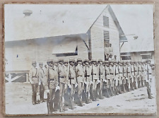 CUBAN CUBA SPAN AM WAR SOLDIERS VOLUNTEERS 1890s SQUAD VINTAGE ORIG Photo 136 picture