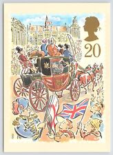 Lord Mayor's Show~Guildhall~Paul Cox Stamp Design~Continental Postcard picture