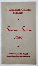 1949 Huntingdon College Montgomery Alabama Bulletin Summer Courses VTG Booklet  picture
