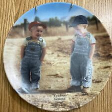 You Been Farming Long Collector Plate1986 Little Farmers Series #10917 Ernst Inc picture