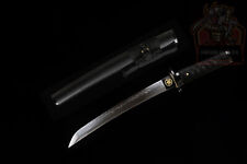20'' Tanto T10 Steel Clay Tempered Japanese Samurai Short Sword Full Tang picture
