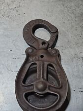 Antique Barn Pully Cast Iron Metal Swivel Hook picture