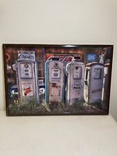 Metal Gas Pump Sign 22”x15” picture