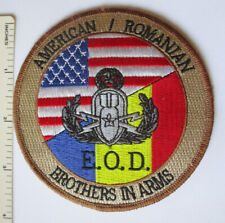 OEF OIF Vintage AMERICAN / ROMANIAN MILITARY E.O.D. PATCH Brothers in Arms picture
