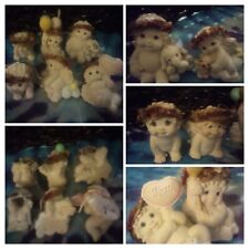 LOT OF 25 VTG DREAMSICLE CHERUB ANGELS CAST ART IND. W/ANIMAL FIGURINES picture
