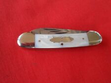 FIGHT`N ROOSTER 4 BLADE CANOE CLUB KNIFE PEARL HANDLES 1986 KNIFE picture