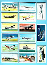 CIGARETTE/TRADE/CARDS. Glengettie Tea. INTERNATIONAL AIR-LINERS. (1963).(Set 25) picture
