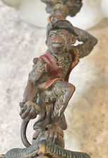 Vintage Bill Huebee Style Resin Extra Large Whimsical Pirate Monkey Lamp picture