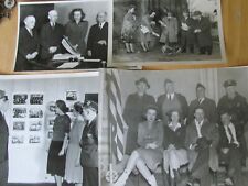 1940'S KEWANEE ILLINOIS 4 PHOTOS CITY OFFICIALS WW II DRAFT BOARD picture