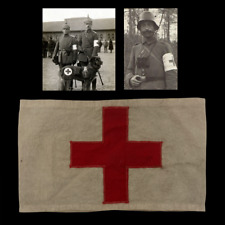 RARE WWI 1916 Dated German Soldier Medic Armband Front Line Trench Warfare Relic picture
