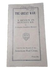 WWI world war I  1917 The Great War American Red Cross A Review In Miniature  picture