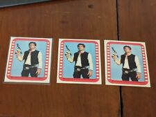 1977 STAR WARS TOPPS Series 4 Red Bordered Trading Card Sticker - HAN SOLO picture
