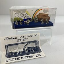 Hudson Mini World Pewter Noah's Ark Lot with 13 Pieces In Original Box 1983 picture