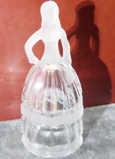 Vintage West Germany Frosted Lady Crystal Bell Price Products Cypress Gardens picture