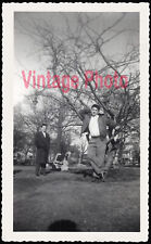Cute Guy Earning Burger Money in the Park - Vintage 1950's Snapshot Gay Interest picture