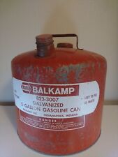 Vtg 5 Gallon Napa Balkamp Galvanized Gas Can  -B- picture