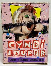1985 Cyndi Lauper Vintage Trading Card Wax Box X-out 36 Packs Topps Full picture