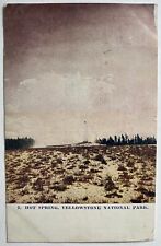 Antique Hot Spring Yellowstone National Park Souvenir Postcard Lithograph 1908 picture