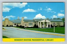 West Branch IA-Iowa Herbert Hoover Presidential Library c1973 Vintage Postcard picture