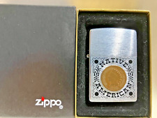 Unfired Sealed NATIVE AMERICAN Zippo Lighter 1903 Indian Head Penny with Box picture