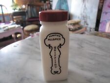 Vintage Griffiths Milk Glass Purified Allspice Bottle 3.5