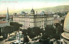 PRIVATE POST CARD Antique c1907 WINDSOR HOTEL, Montreal CANADA Reverse writing picture