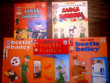 Beetle Bailey and Sarge Snorkel lot of five Bronze Age Charlton comics 1972-1975 picture
