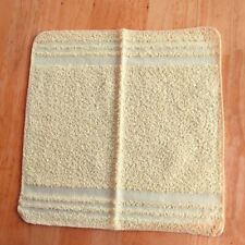 Vtg CANNON Wash Cloth Face Towel  Yellow 100% Cotton USA 12