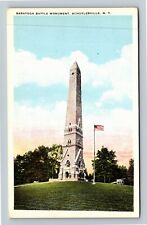 Schuylerville NY-New York, 1883 Saratoga Battle Monument Cannon Vintage Postcard picture