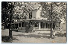 c1910's Mr. Fred Zanghen Home House Amboy Illinois IL RPPC Photo Posted Postcard picture