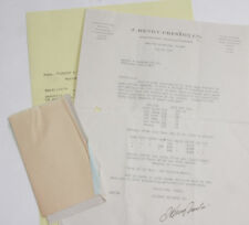 1927 Lamson Goodnow Henry Preston Stationers Signed Hadley Letter Ephemera L56B picture