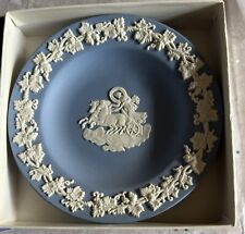Wedgwood Vintage Chariot Rider Miniature Plate Blue picture