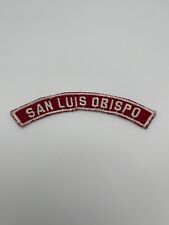 San Luis Obispo Red & White RWS Community Strip Vintage Boy Scouts BSA CA picture