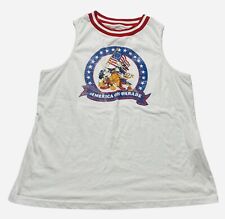 Disney Parks Vault Collection America On Parade Tank Top Womens X-Large XL White picture