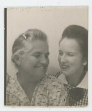 Vintage Photobooth Lovely Mom & Daughter Sweet Embrace Family Nostalgia 1950s picture