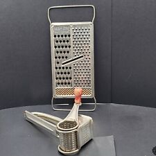 Vintage Grater Lot of 2 Cheese Ginger Garlic Kitchen Decor Kitsch Farmhouse picture