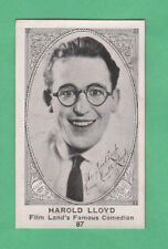 Harold Lloyd  1920  E123 American Caramel (Ser of 120) Film Star card picture