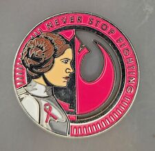 Star Wars 501st Legion Never Stop Fighting Breast Cancer V2 Silvr Challenge Coin picture